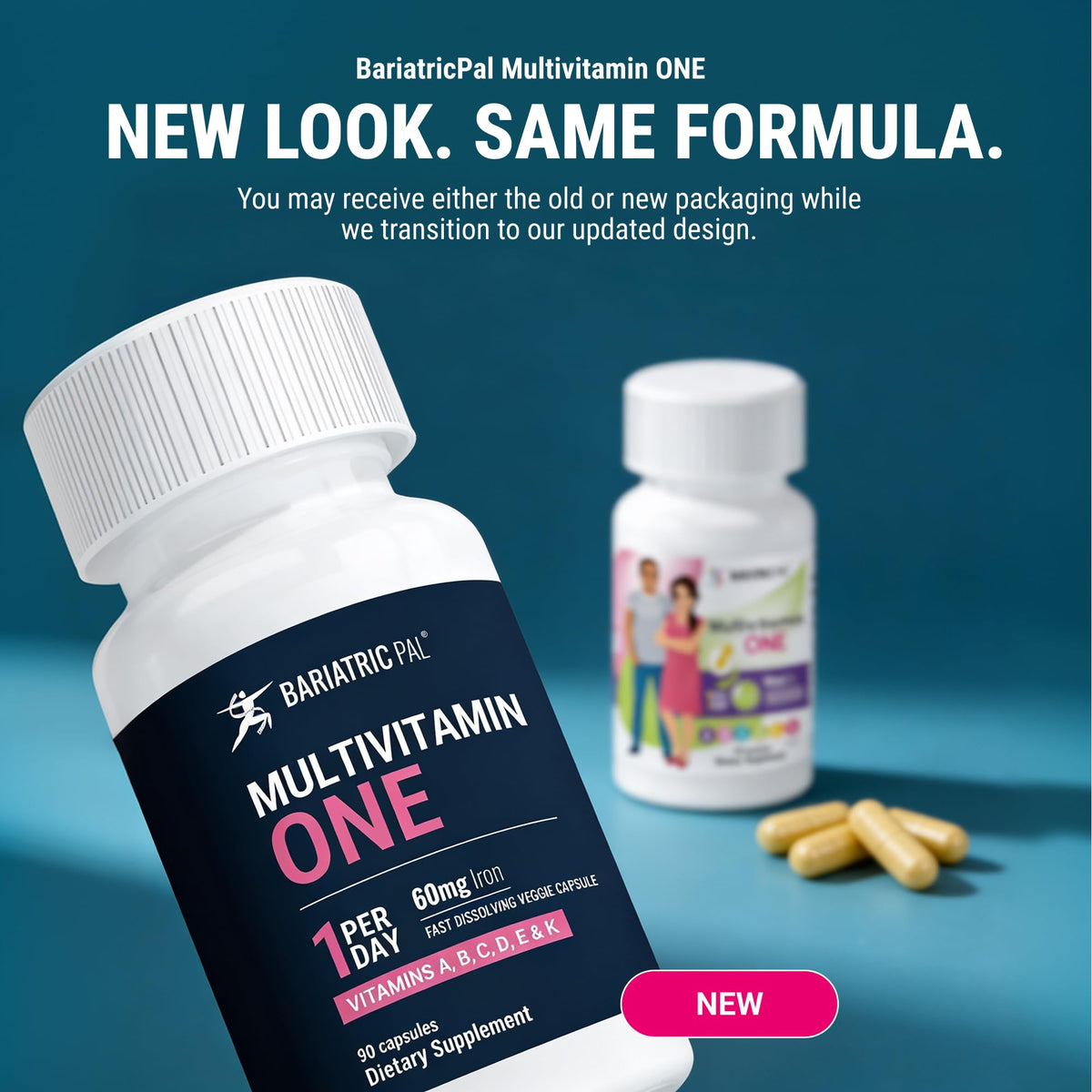 BariatricPal Multivitamine Bariatrie capsules avec étiquette