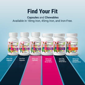 BariatricPal Multivitamine ONE capsules sur fond blanc