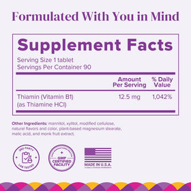 BariMelts B1 90 comprimés goût baies vue arrière