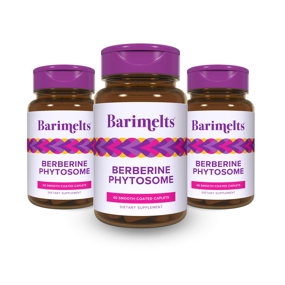 BariMelts Berberine Phytosome 550 mg comprimés lisses vue de face