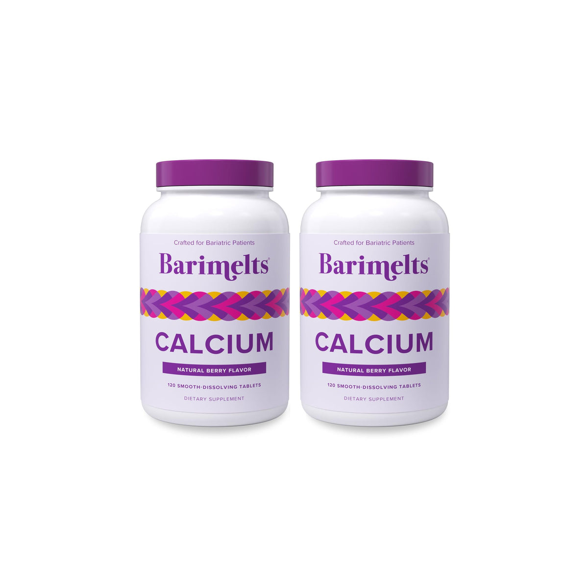 BariMelts Calcium Citrate 240 comprimés saveur baie, vue de face