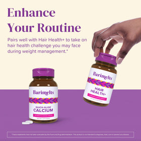 BariMelts Complément de Calcium, caplets avec un fond neutre