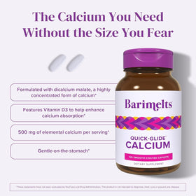 BariMelts Complément de Calcium caplets dans leur emballage
