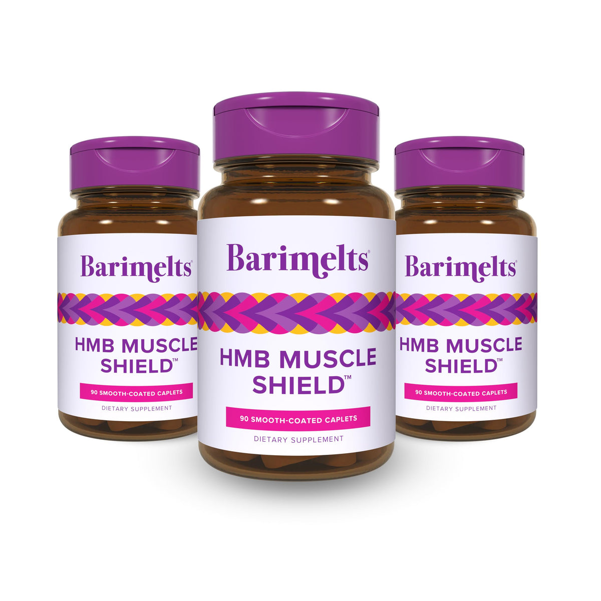 BariMelts HMB Muscle Shield 270 Comprimés Coqués, vue de face