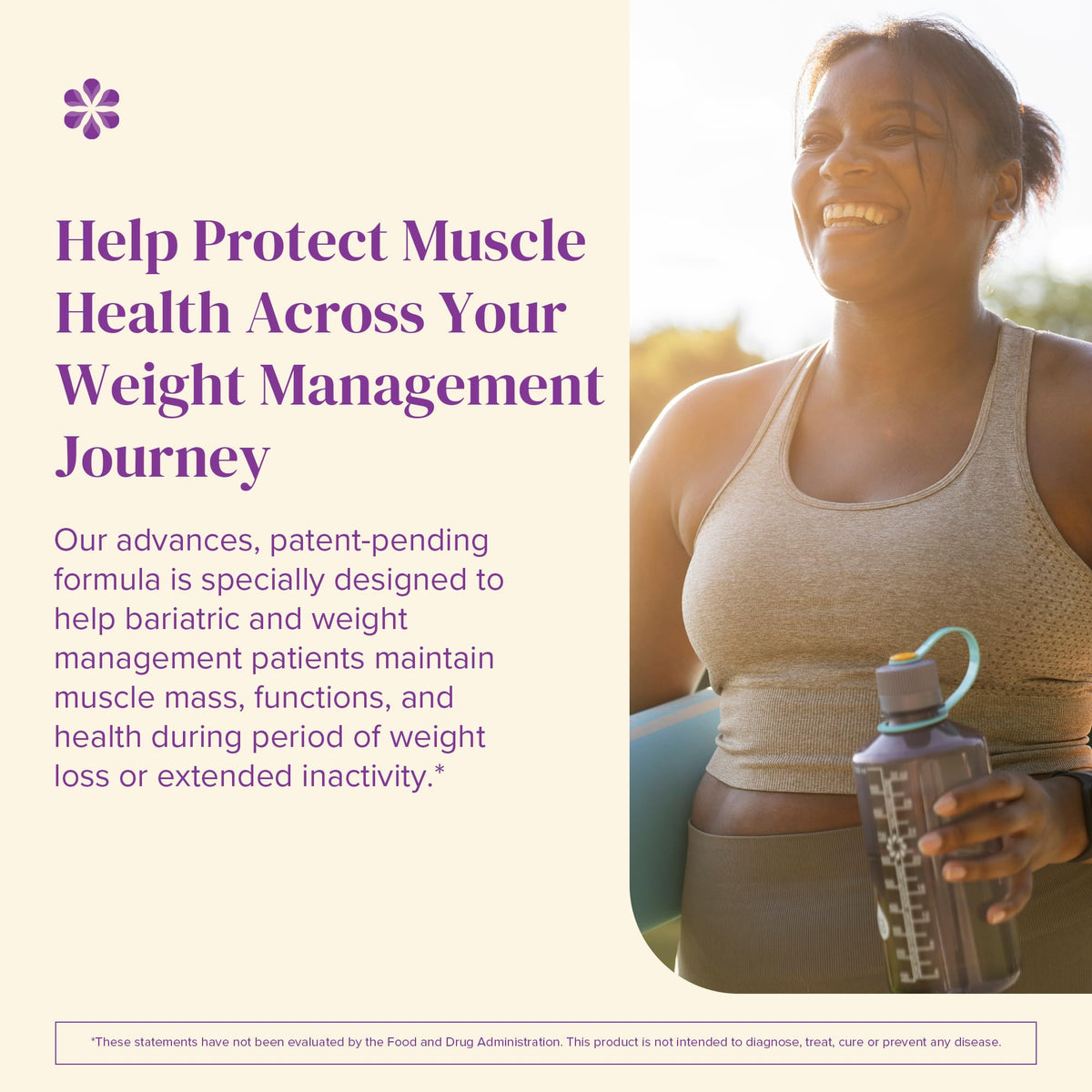 BariMelts HMB Muscle Shield présentés avec des fruits frais