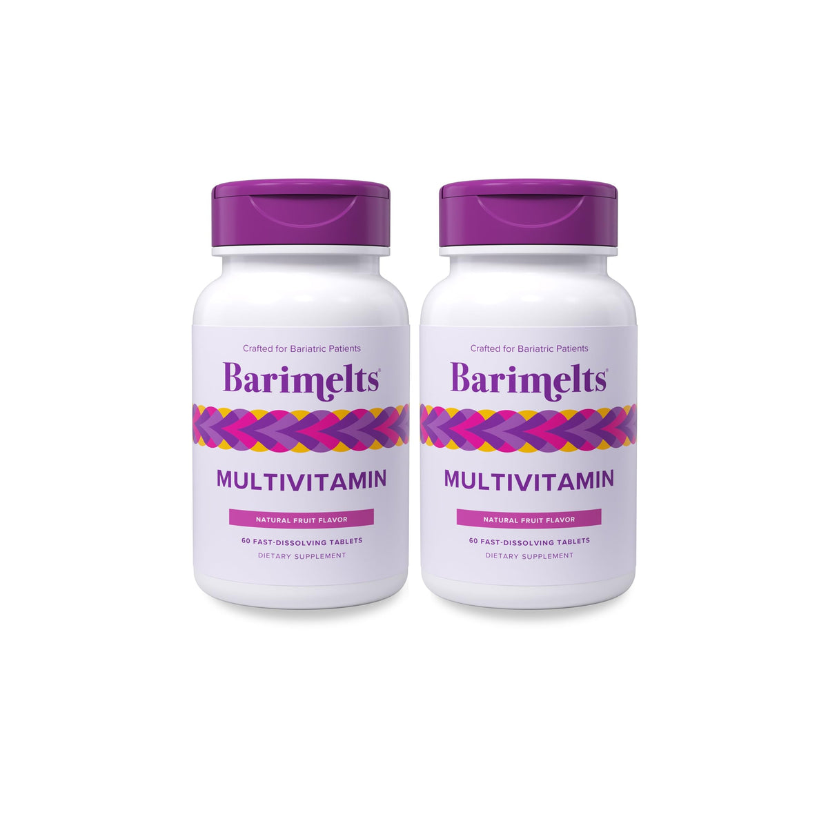 BariMelts Multivitamin 120 comprimés saveur fruit naturel vue de face