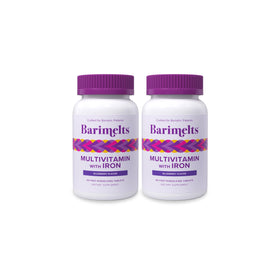 BariMelts Multivitamine Bariatrie Femme 120 comprimés goût myrtille, vue de face