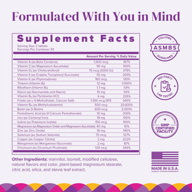 BariMelts Multivitamines 180 comprimés sur fond blanc