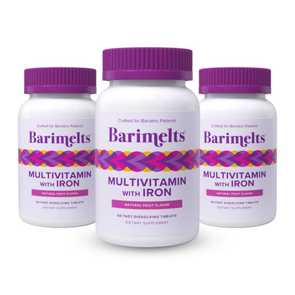 BariMelts Multivitamines Bariatriques 180 comprimés, vue de face