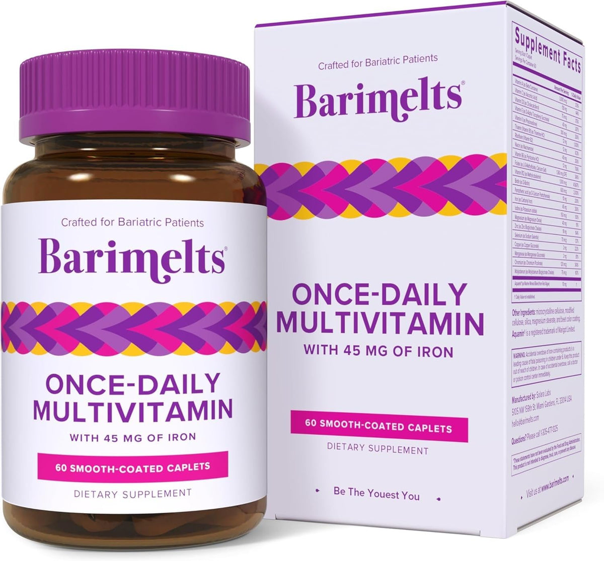 BariMelts Multivitamines Bariatriques 60 comprimés vue avant