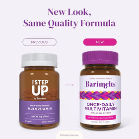 BariMelts Multivitamines montrant les ingrédients sur l'emballage