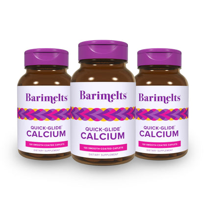 BariMelts Quick-Glide Calcium 360 caplets vue de face