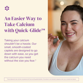 BariMelts Quick-Glide Calcium caplets sur une table