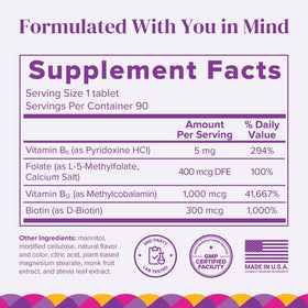 BariMelts Vitamine B12 Plus 270 comprimés avec emballage