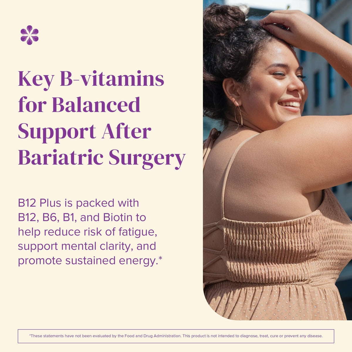 BariMelts Vitamine B12 Plus packaging avec informations nutritionnelles