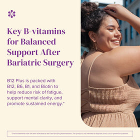 BariMelts Vitamine B12 Plus packaging avec informations nutritionnelles