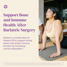 BariMelts Vitamine D3 5000 IU comprimés montrant la taille