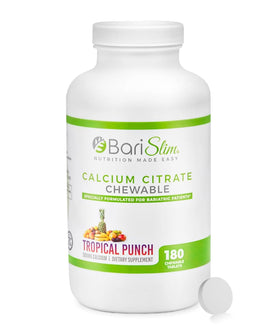 BariSlim Calcium Citrate 500mg comprimés à mâcher, vue de l'emballage