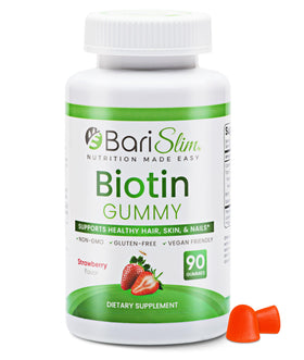 BariSlim Gummies Biotine 5000 mcg boîte avant vue