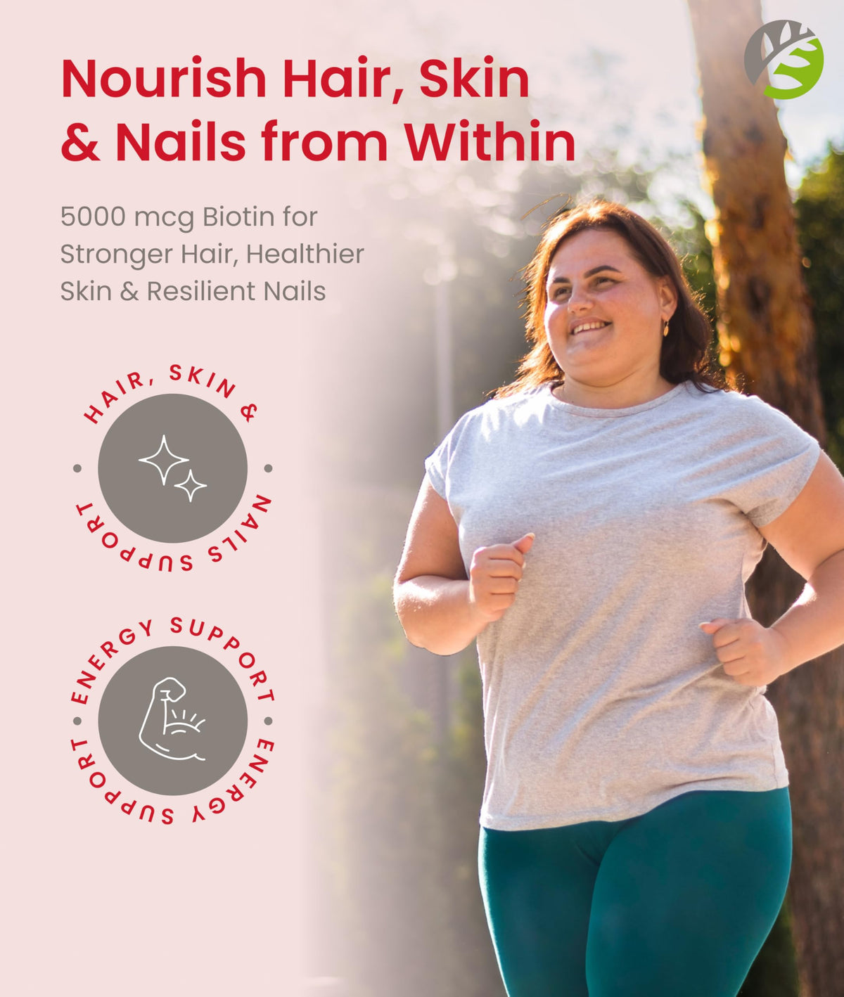 BariSlim Gummies Biotine 5000 mcg étiquette nutritionnelle
