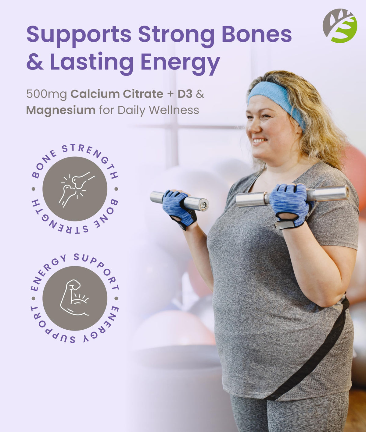 BariSlim Gummies Calcium Bariatriques 500mg avec une main