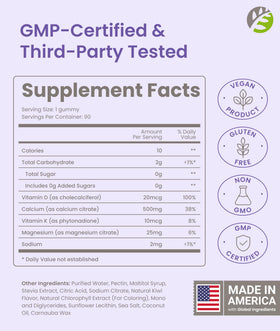 BariSlim Gummies Calcium Bariatriques 500mg emballage