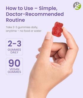BariSlim Gummies Calcium Bariatriques 500mg vue de dessus