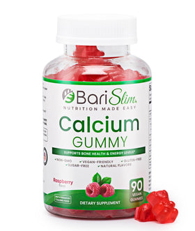 BariSlim Gummies Calcium Végétalien Framboise boîte avant