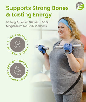 BariSlim Gummies Calcium Végétalien Kiwi, côté du pot avec informations nutritionnelles