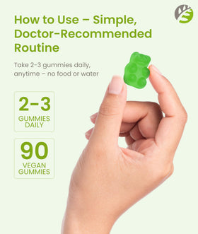 BariSlim Gummies Calcium Végétalien Kiwi, pot ouvert avec gummies