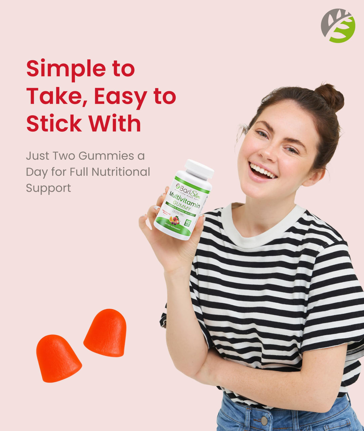BariSlim Gummies Multivitamines 90 Chews avec étiquette