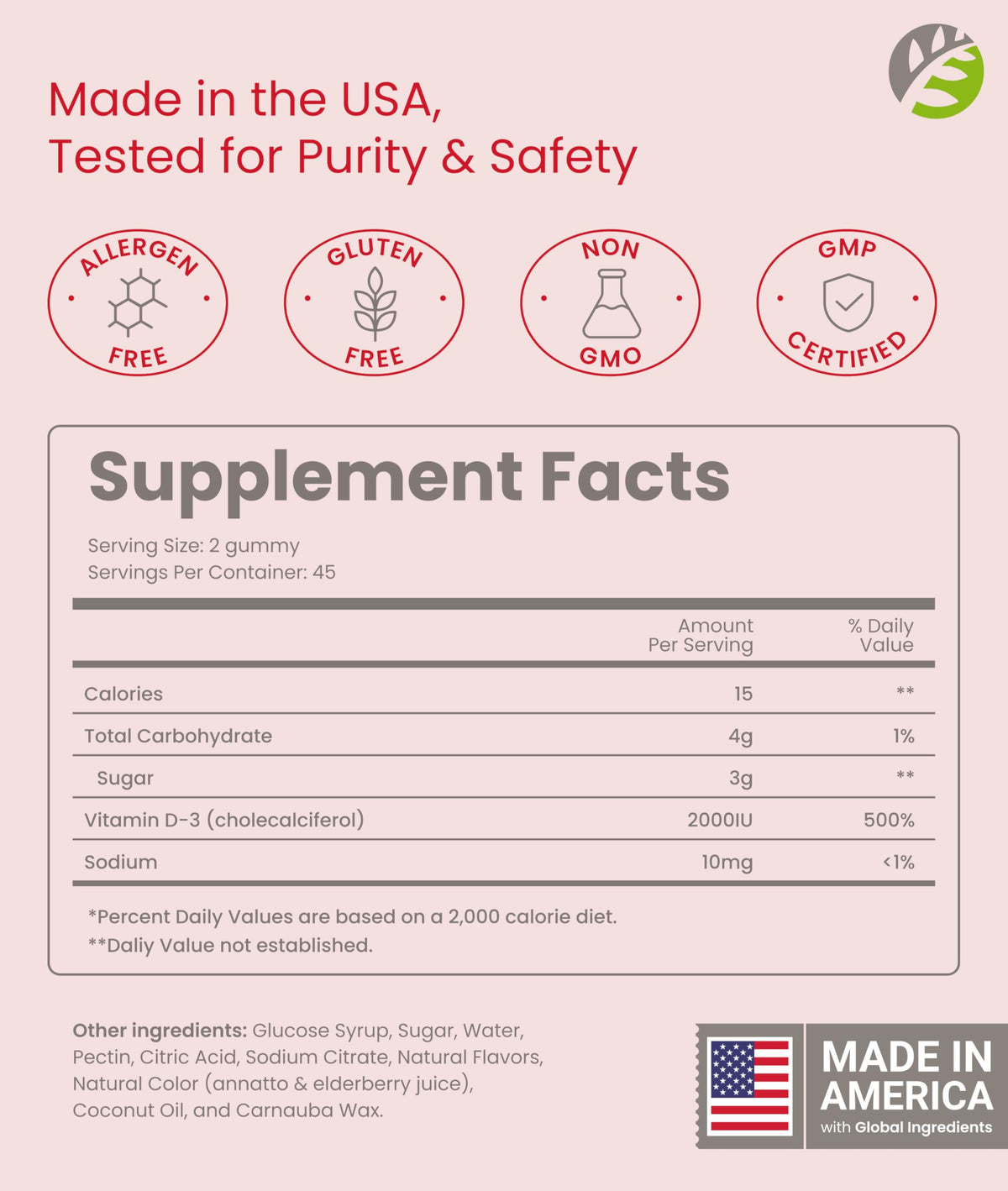 BariSlim Gummies Vitamin D-3 90 Chews fruit flavors close-up