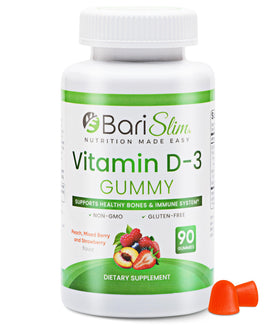 BariSlim Gummies Vitamin D-3 90 Chews packaging front view