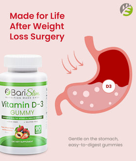 BariSlim Gummies Vitamin D-3 90 Chews side view