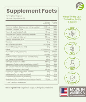 BariSlim Multivitamine Bariatique Avancée 30 capsules sur une table