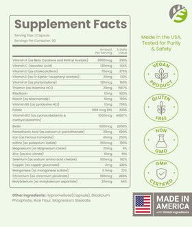 BariSlim Multivitamine Bariatrique avec un verre d'eau