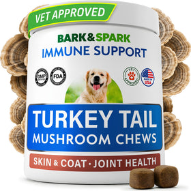 BARK&SPARK Chews de Champignon Turkey Tail pour Chiens - vue de face