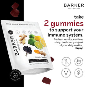 Barker Wellness Gummies à la Vitamine C, emballage et contenu