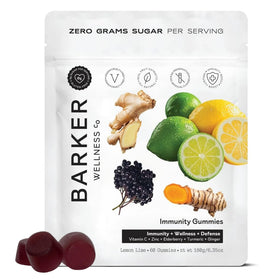 Barker Wellness Gummies à la Vitamine C et Zinc, vue avant