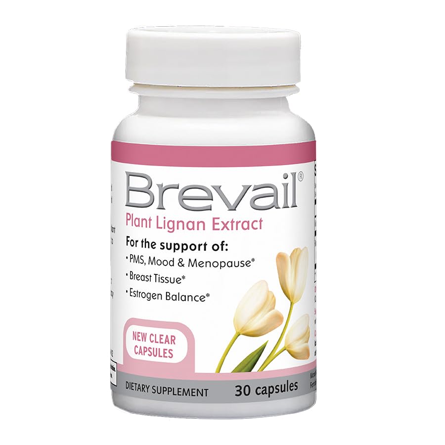 Barlean's Brevail Extrait de Lignane 30 Capsules sur une table en bois