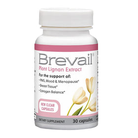 Barlean's Brevail Extrait de Lignane 30 Capsules sur une table en bois