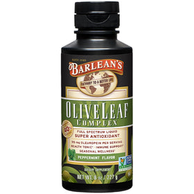 Barlean's Complexe de Feuille d'Olivier à la Menthe 240ml vue de face