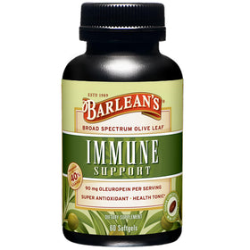 Barlean's Extrait de Feuille d'Olivier 60 capsules vue avant