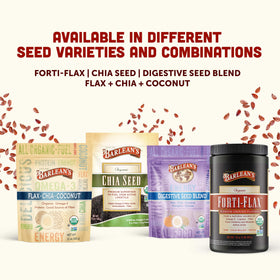 Barlean's Forti-Flax Graines de Lin Bio sur un plan de travail