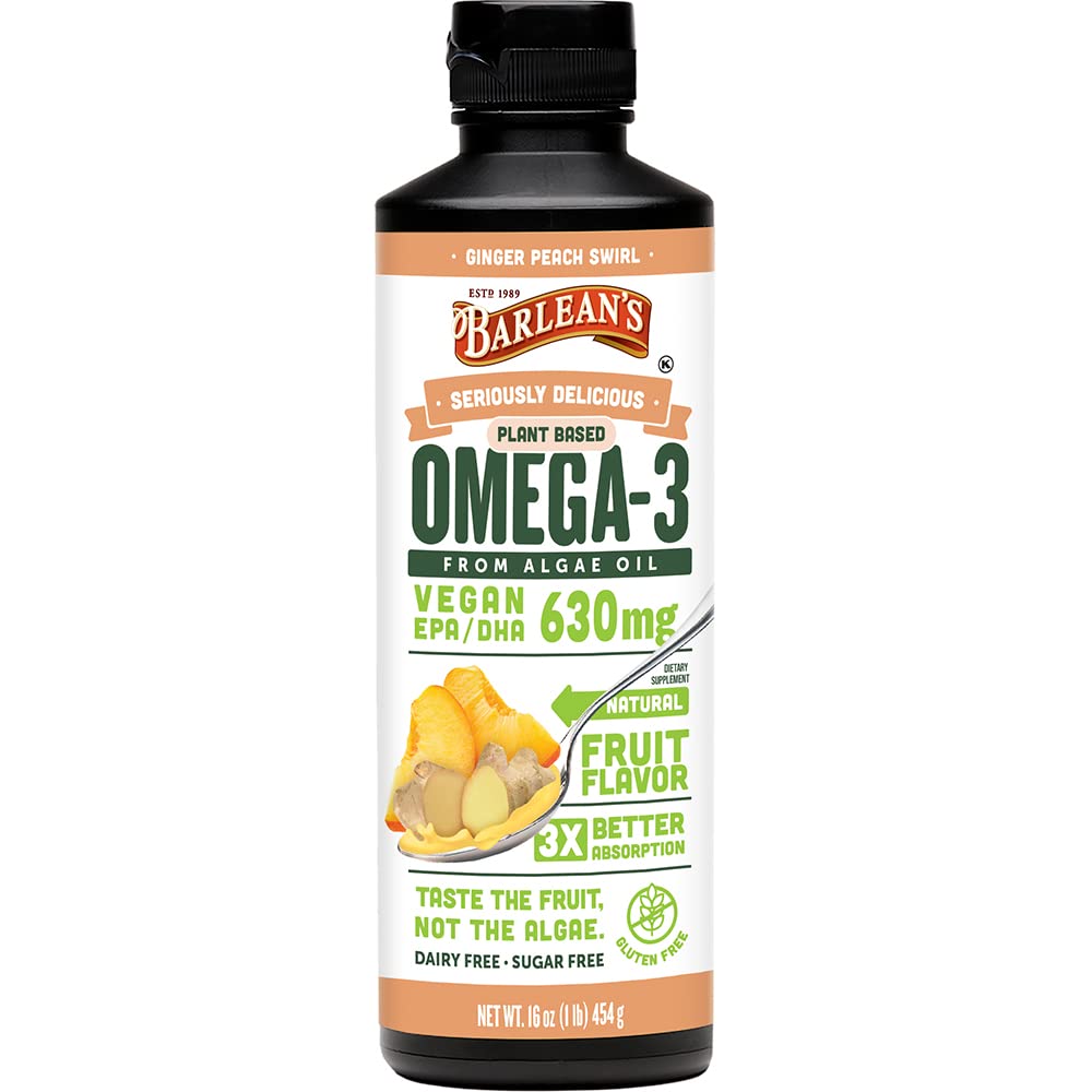 Barlean's Huile d'Algue Végane Omega 3 16 oz vue avant