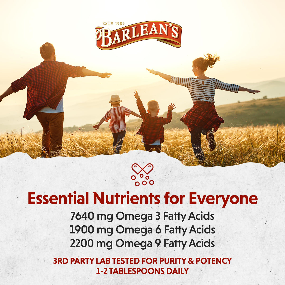 Barlean's Huile de Graines de Lin 32oz avec un smoothie