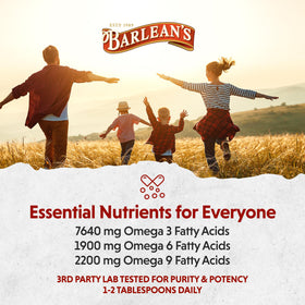 Barlean's Huile de Lin Bio 12oz en smoothie