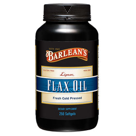Barlean's Huile de Lin Lignane 1000 mg gélules molles vue de face