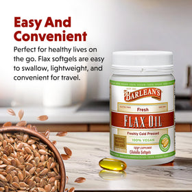 Barlean's Huile de Lin Végétale capsules en mode de vie actif