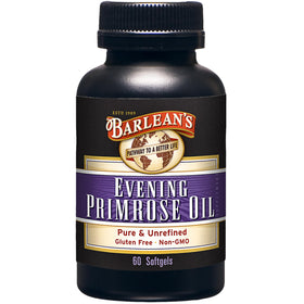 Barlean's Huile de Onagre gélules 60 softgels vue de face